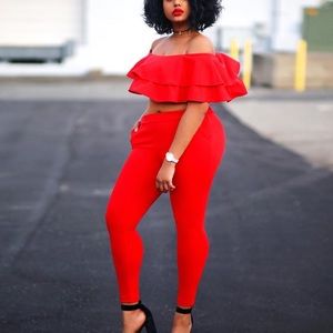 Fashion Nova More Bounce Flounce Set (Not 4 Sale)